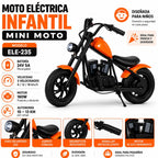Moto Eléctrica Infantil 160W 24V 3 Velocidades