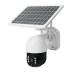 Cámara De Seguridad Solar WiFi 360° Exterior Con Panel Solar Y Visión Nocturna