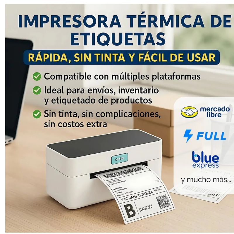 IMPRESORA TÉRMICA DE ETIQUETAS – ROLLO INTERNO