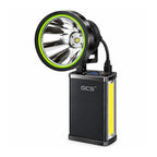 Linterna Frontal LED Recargable GCS 1800W Luz Blanca Con Batería Externa