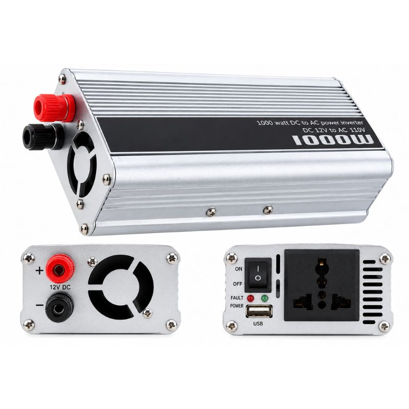 Inversor de Corriente 1000W 12V a 110V con USB