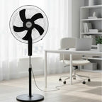Ventilador de Pedestal 16 Pulgadas 4 Velocidades 220V Negro