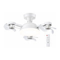 Ventilador de Techo con Luz LED 50W E27 3 Aspas Control Remoto 3 Velocidades