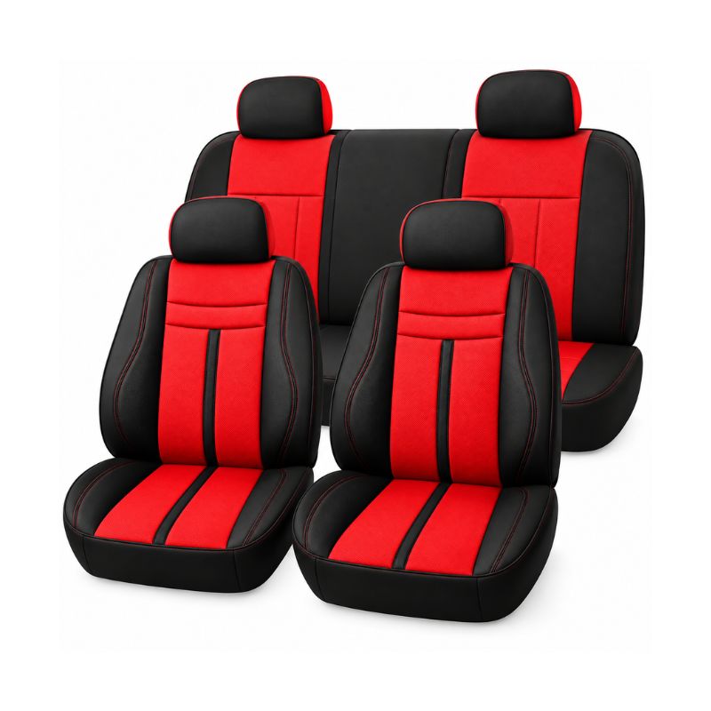 Set Fundas para Asientos de Auto 5 Plazas Delanteros y Traseros