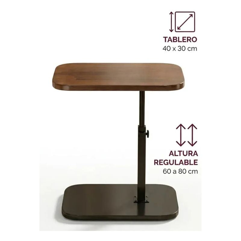 Mesa Auxiliar Ajustable para Notebook Sofá Cama Multifuncional