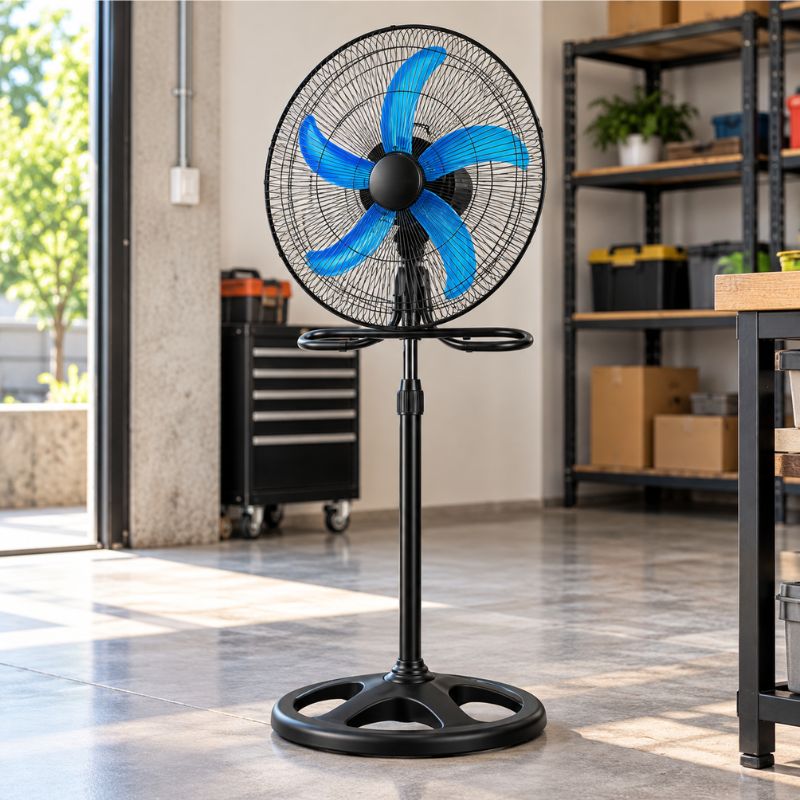 Pack 4 Ventiladores Industriales 18 Pulgadas 90W 4 en 1 de Pie y Piso