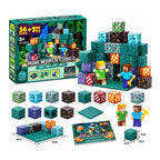 Set Bloques Magnéticos 57 Piezas Tipo Mineworld Cubes 3+