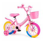 Bicicleta Infantil Aro 12 con Ruedas de Apoyo, Canasto y Guardabarros