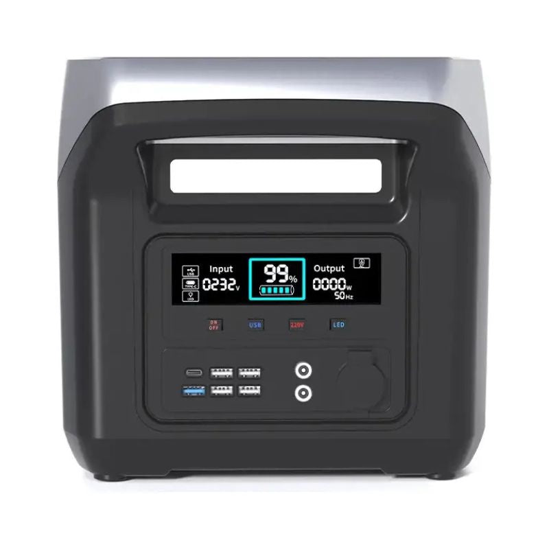 Estación de Energía Portátil 1500W Inverter 220V Carga Solar