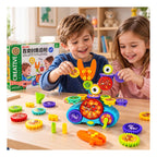 Set Educativo de Engranajes Creativos 13 Piezas con Motor Recargable 3+