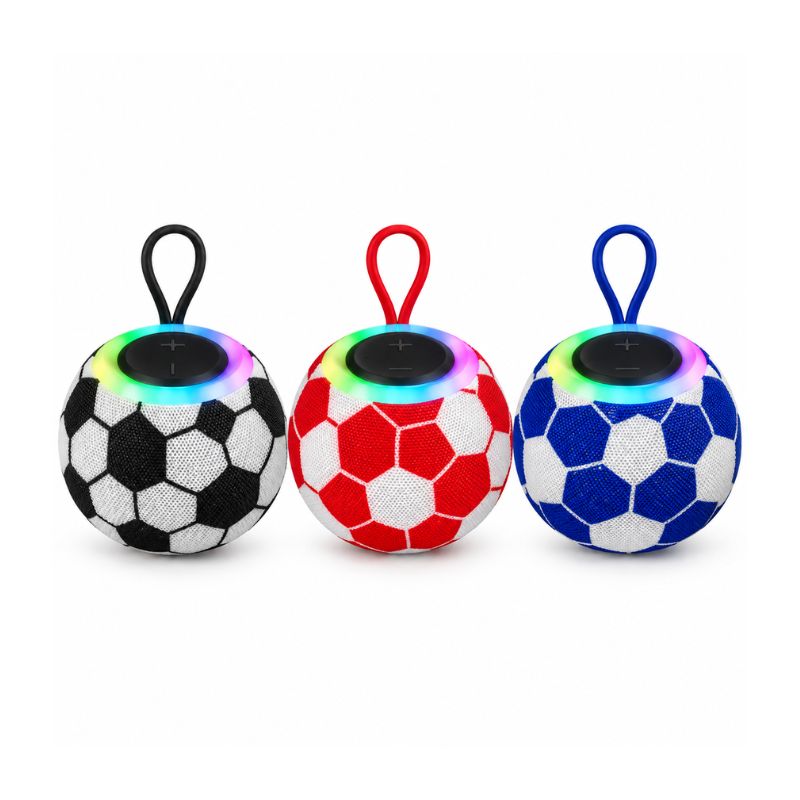 Parlante Bluetooth Portátil Balón de Fútbol YUNUO YN-1508 con Luz LED RGB y MicroSD