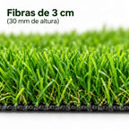 Pasto Sintético 30 mm Rollo de 2 × 25 Metros – Cobertura 50 m²