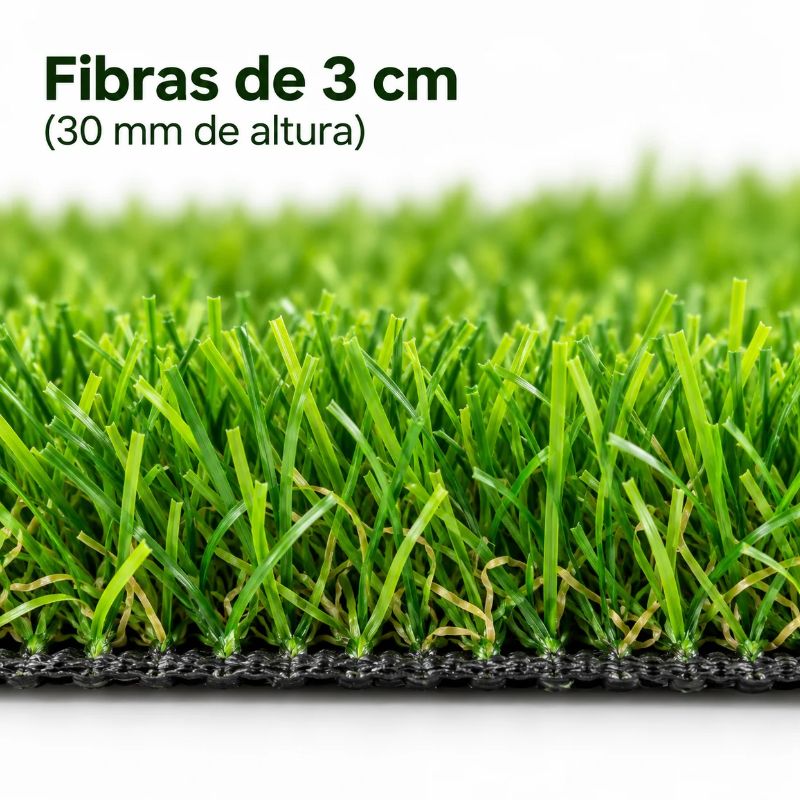 Pasto Sintético 30 mm Rollo de 2 × 25 Metros – Cobertura 50 m²