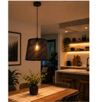 Lámpara Colgante Porta E27 Cafe 35 cm | Diseño Industrial Moderno