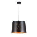 Lámpara Colgante Porta E27 Negra 250 × 340 mm | Diseño Moderno