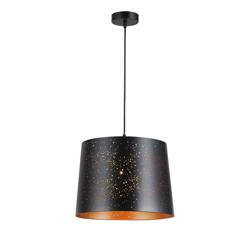 Lámpara Colgante Porta E27 Negra 250 × 340 mm | Diseño Moderno