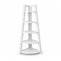 Estante Esquinero Organizador de 5 Niveles Blanco 106 cm