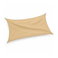 Toldo Vela Rectangular 6 × 4 Metros Beige para Jardín y Terraza