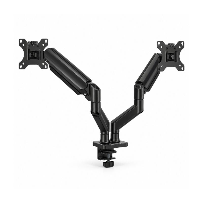 Soporte Doble para Monitor de 17 a 32 Pulgadas con Brazos Articulados Negro