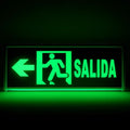 Luz De Emergencia Señal Letrero Salida De Salida Led Dirección Izquierda , Derecha