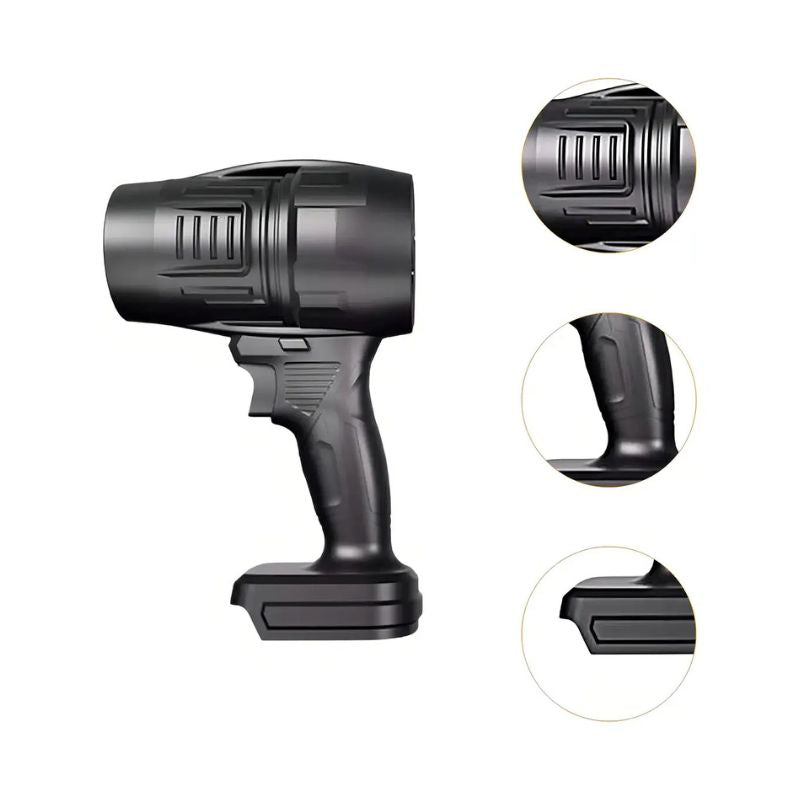 Soplador Inalámbrico Turbina 1050W 48V Recargable Negro