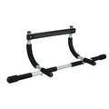 Barra De Dominadas Multifuncional Para Puerta Abdominales Flexiones Color Negro