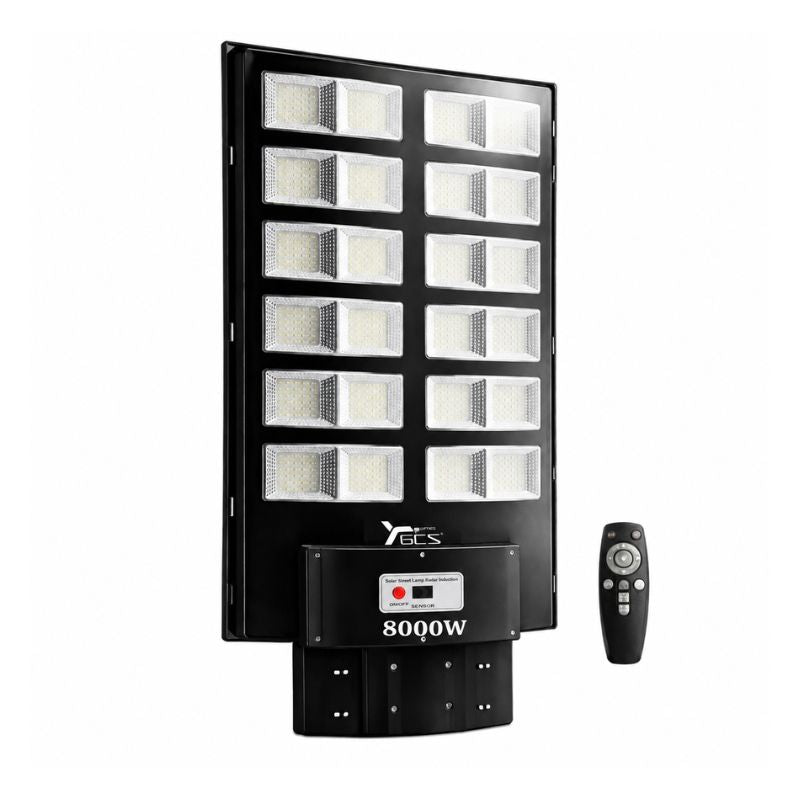 Foco Solar LED 8000W Exterior Con Control Remoto Alta Potencia