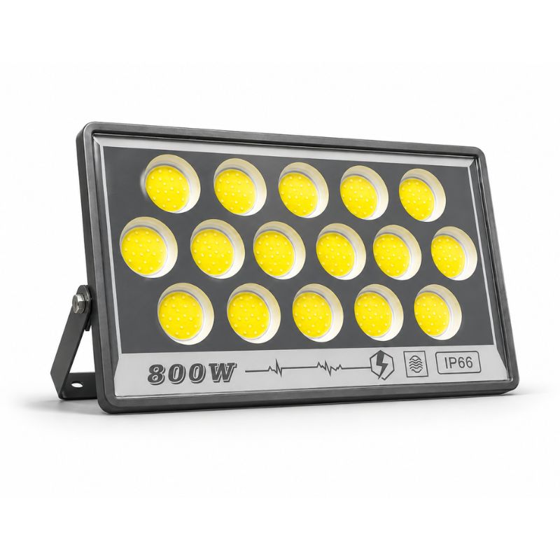 Foco LED Reflector Exterior 800W IP66 Luz Blanca Fría Alta Potencia