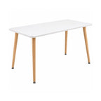 Escritorio Milan Mesa Home Office 100x50x70 cm Blanco Laqueado