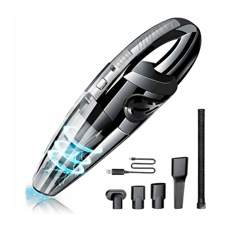 Aspiradora de Mano Inalámbrica 120W Recargable USB con Accesorios