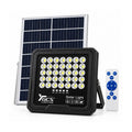 Foco Proyector LED Solar GCS 1500W con Panel Solar, Control Remoto e Indicador de Batería