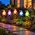 Set de 5 Luces Solares LED Navideñas Multicolor con Estaca para Jardín – Gnomos