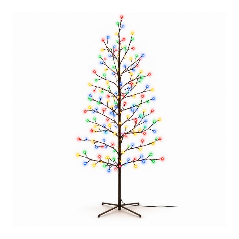 Árbol Decorativo LED 150 cm con Base 220 V – Luz Cálida o Multicolor