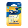 Cinta Etiqueta Blanca Brother M231 – Texto Negro