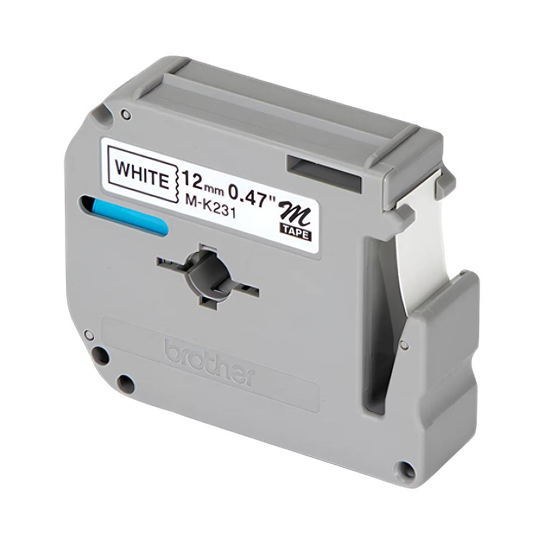 Cinta Etiqueta Blanca Brother M231 – Texto Negro